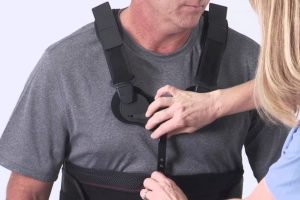 How to Put on a Back Brace with Straps